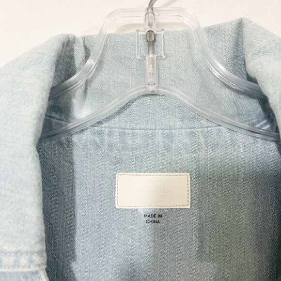 Mother The Rhapsody Dress in Party Pad Light Wash Denim Western - Size Large - Picture 5 of 9